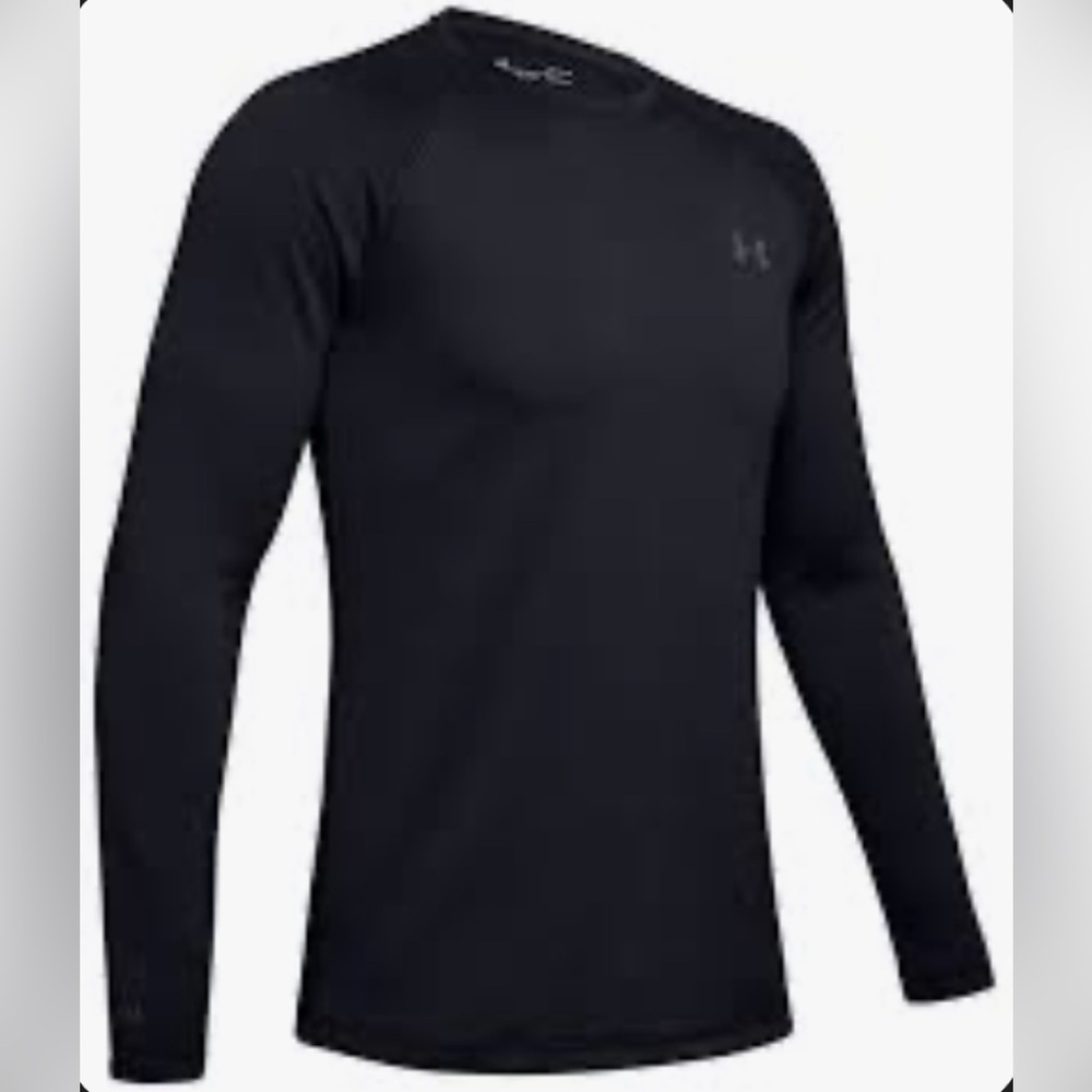 Under Armour Jet Black cold Gear Performance Top- Brand New With Tags